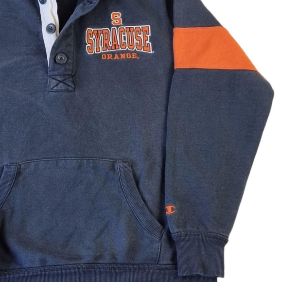 Vintage Champion Hoodie Syracuse University Orange Sweatshirt Men’s Size Large. - Picture 3 of 8